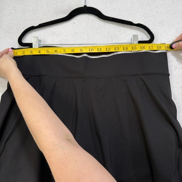 Athleta Skort Womens XLT Black Reflective Run Shorts Built In Pockets Activewear - Picture 10 of 14